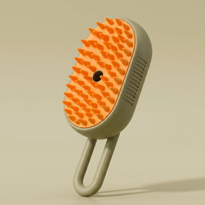 Draadloze stoomborstel voor honden met USB-oplaadpoort voor langdurig gebruik.